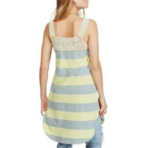 NEW FREE PEOPLE CROCHET TUNIC TOP - Picture 2 of 12